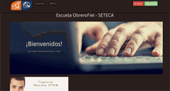 Desktop Screenshot of escuelaobrerofiel-seteca.org